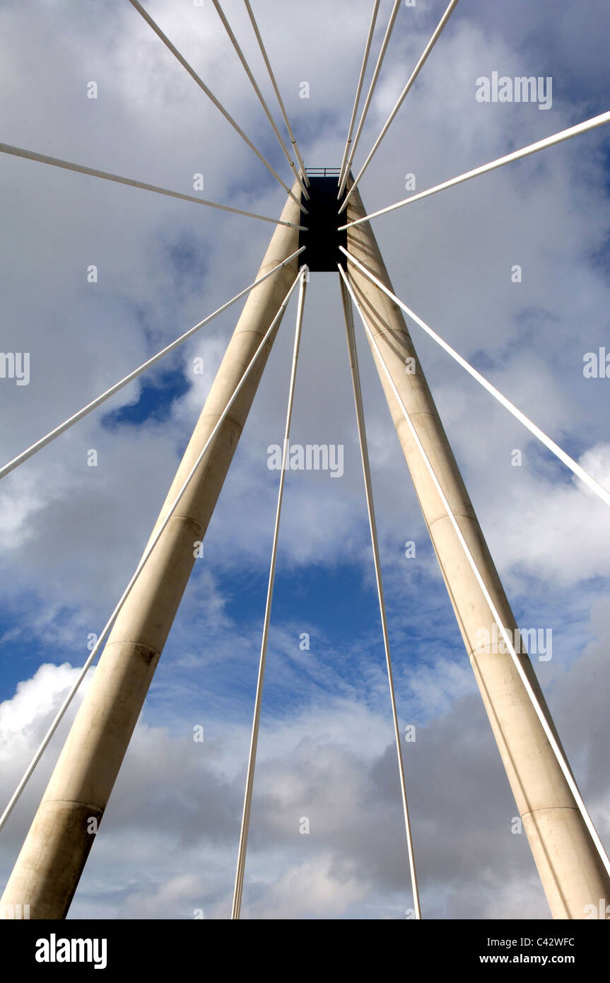 Marine Way Bridge, Southport, Merseyside. Banque D'Images