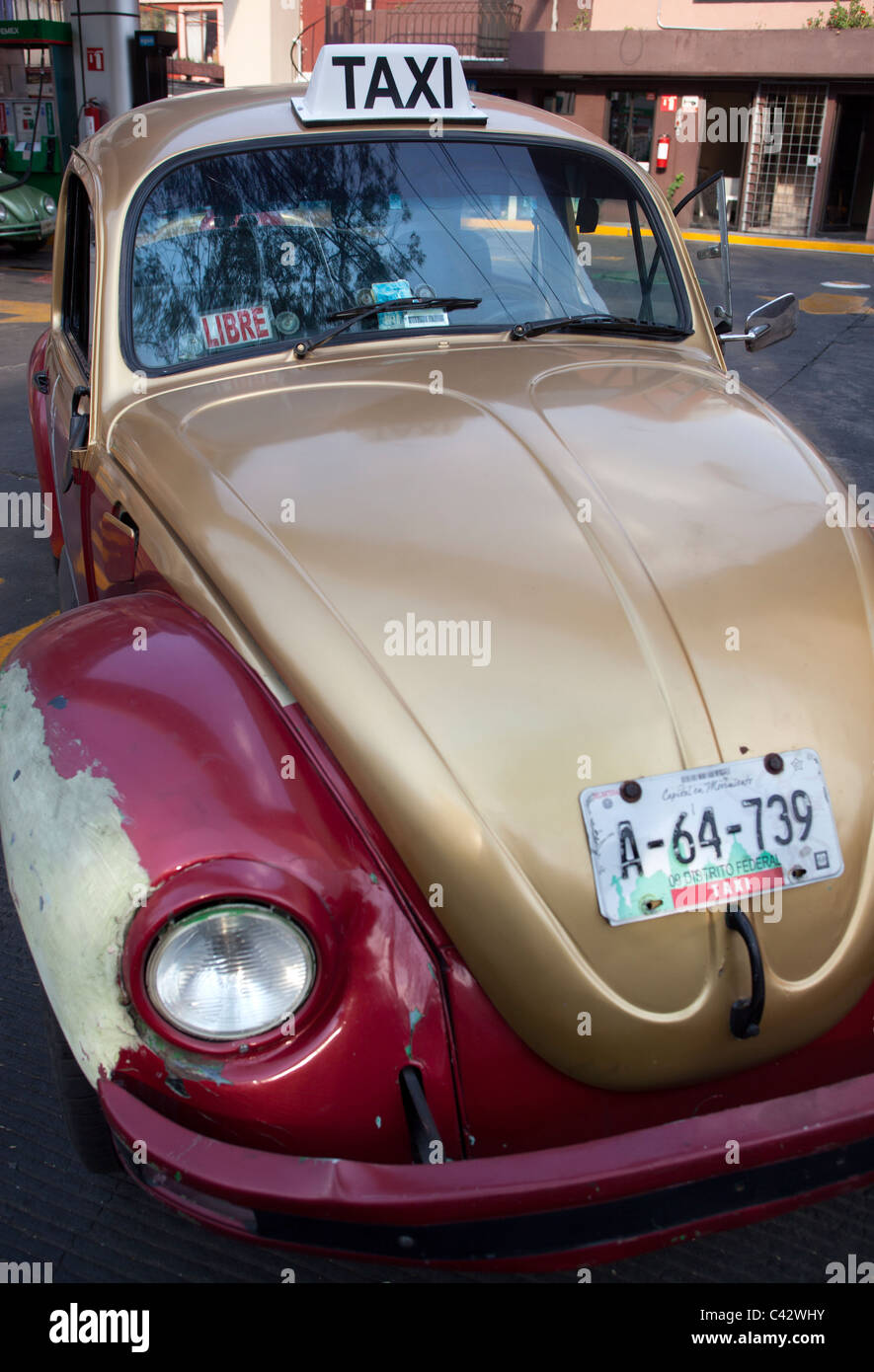 Taxi Mexico Mexique Banque D'Images