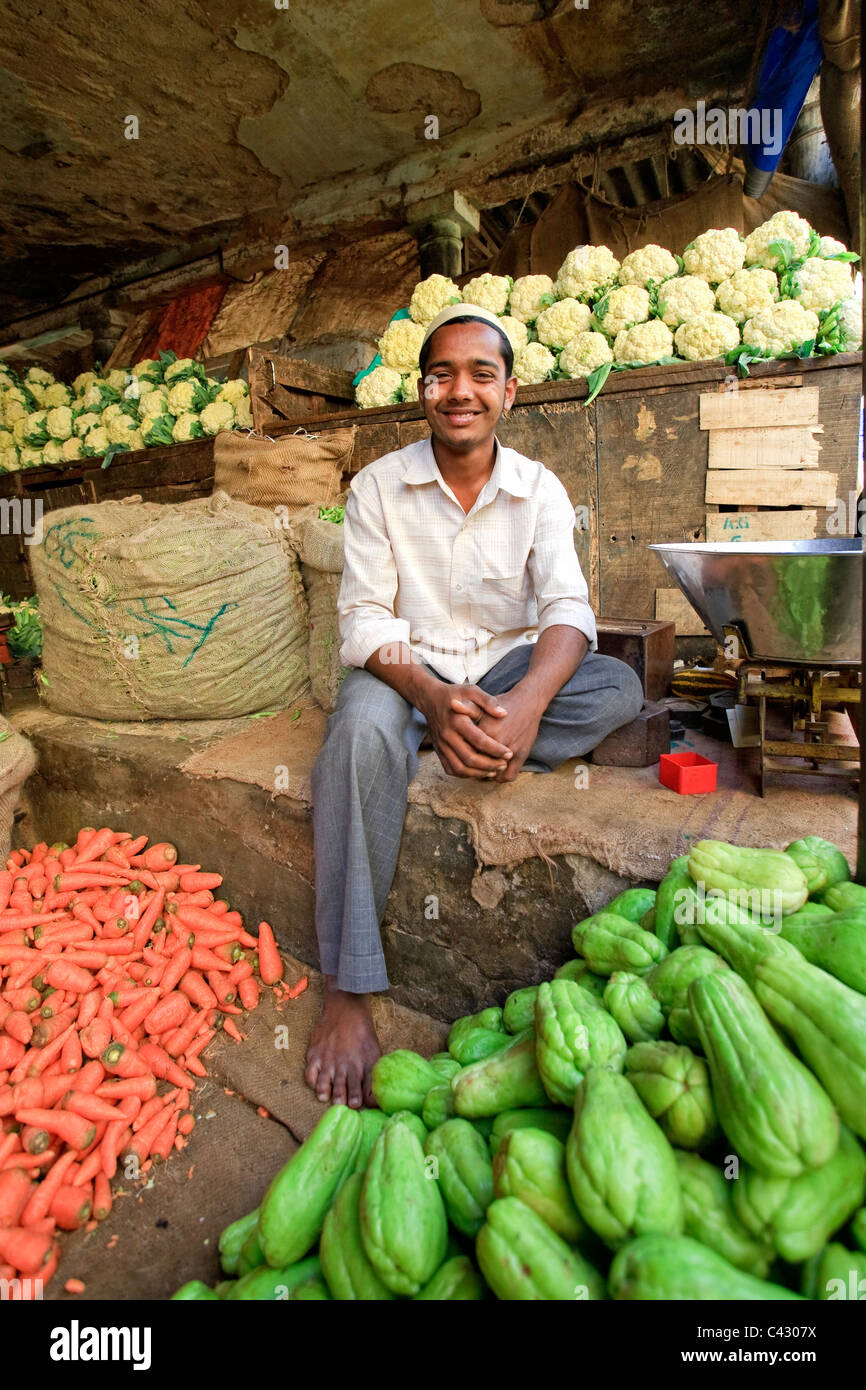 Devaraja Market, Mysore, Karnataka, Inde Banque D'Images