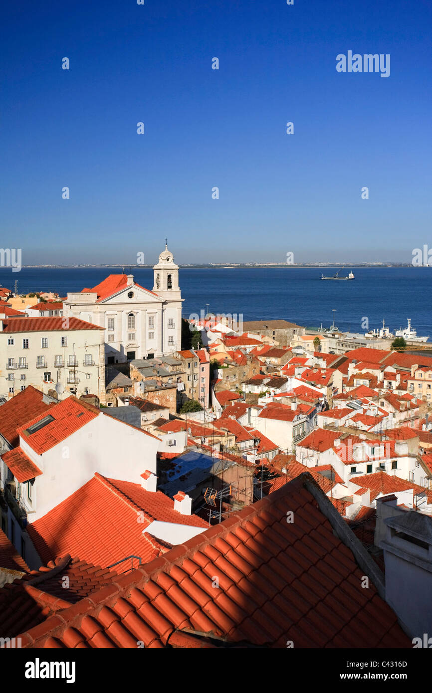 Santo Estevao l'Église et de l'Alfama, Lisbonne, Portugal Banque D'Images