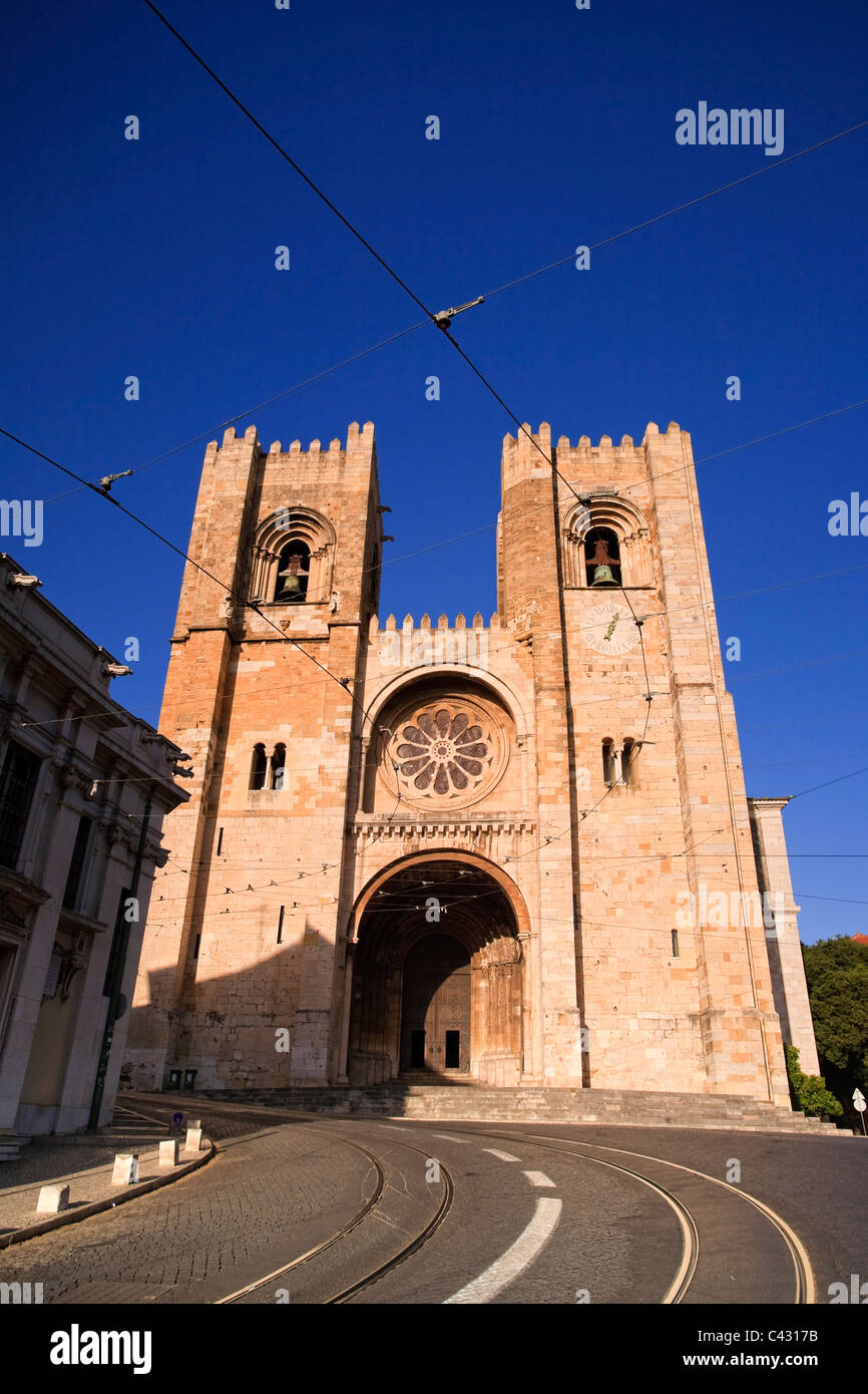 Sé (cathédrale), Alfama, Lisbonne, Portugal Banque D'Images