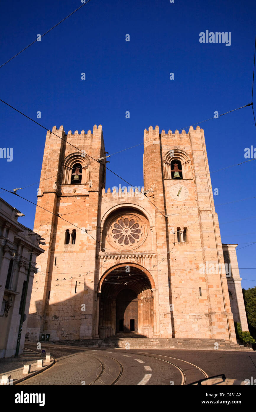 Sé (cathédrale), Alfama, Lisbonne, Portugal Banque D'Images