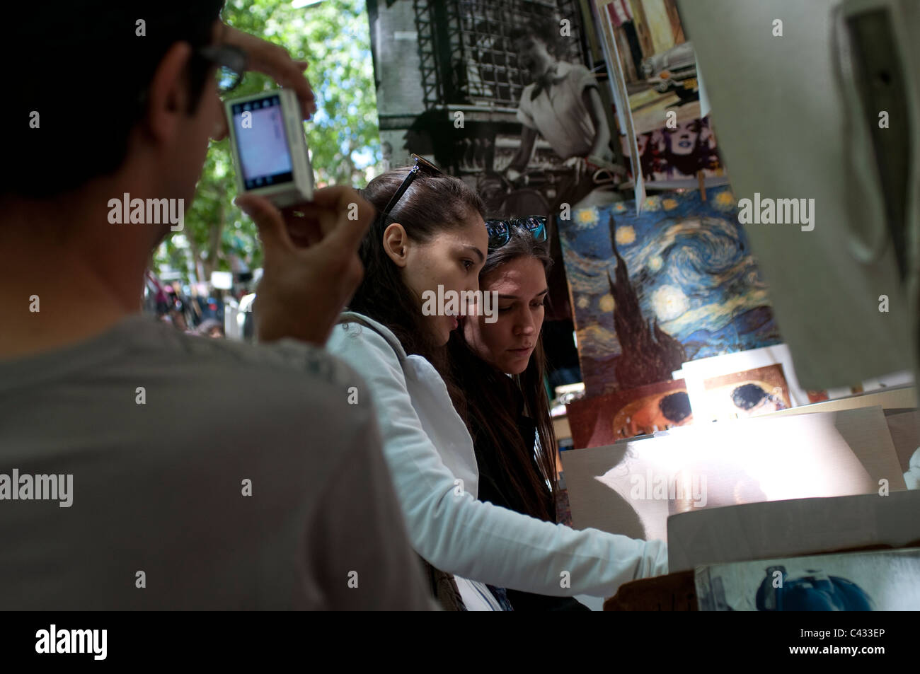 Marché El Rastro, Madrid, Espagne Banque D'Images