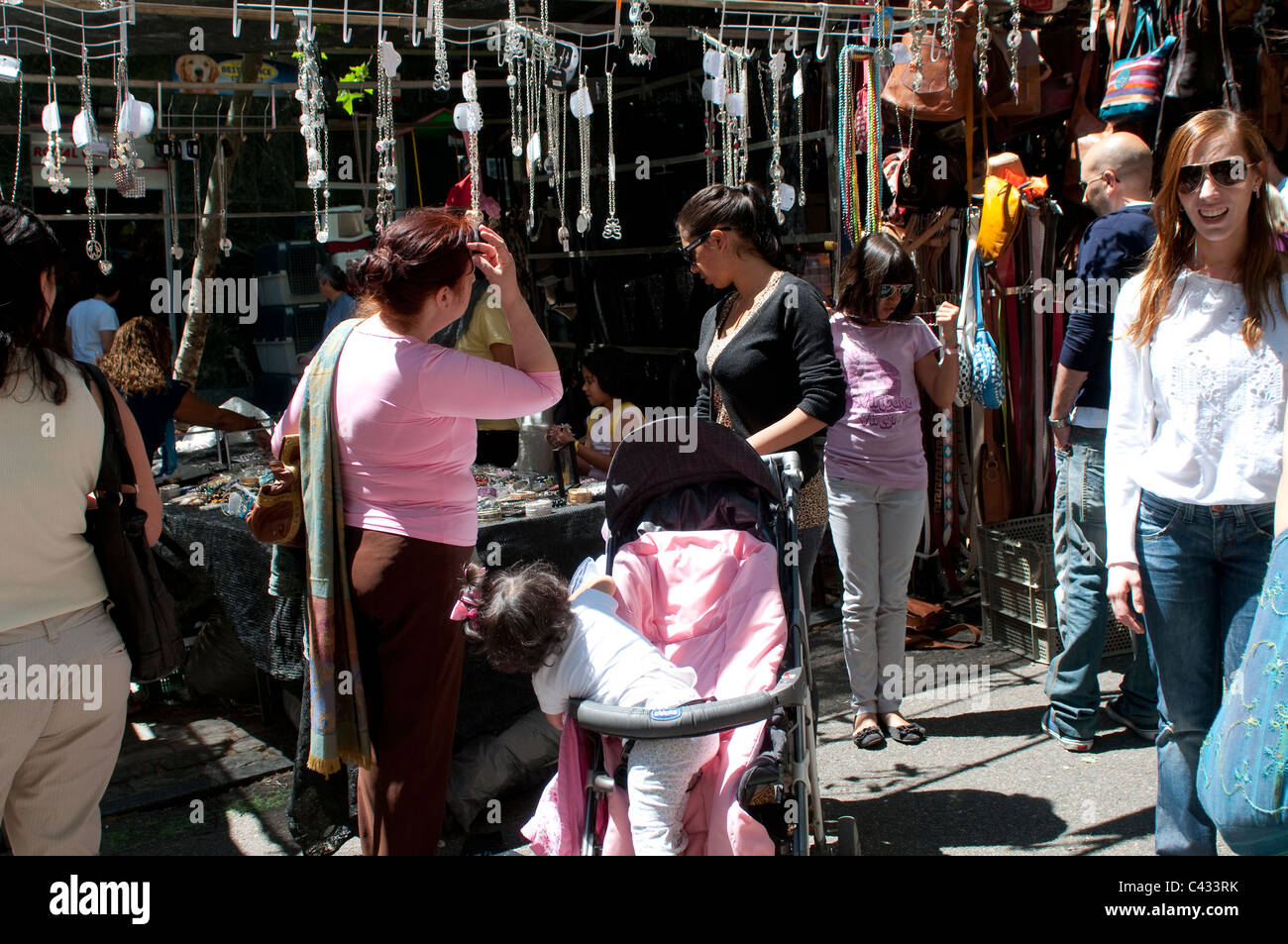Marché El Rastro, Madrid, Espagne Banque D'Images