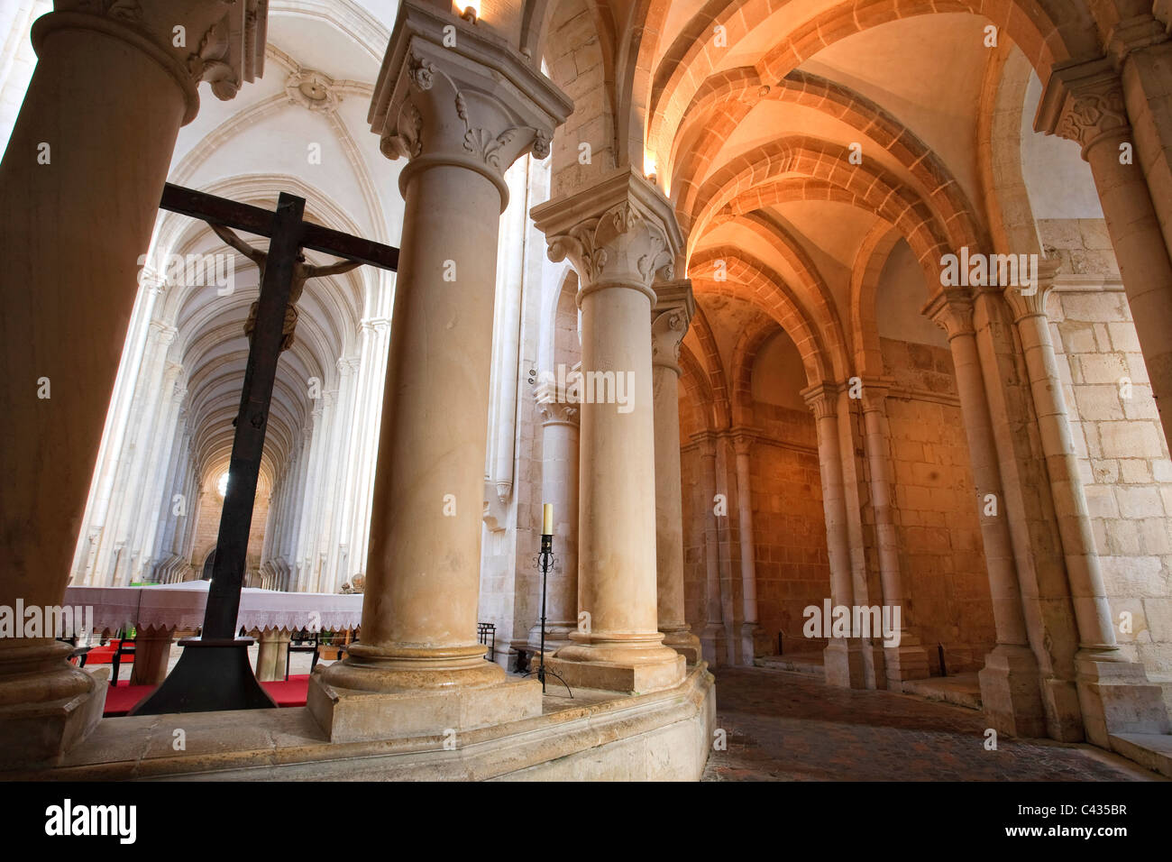 Monastère de Santa Maria de Alcobaça (UNESCO World Heritage), Alcobaça, Portugal, Estremadura Banque D'Images