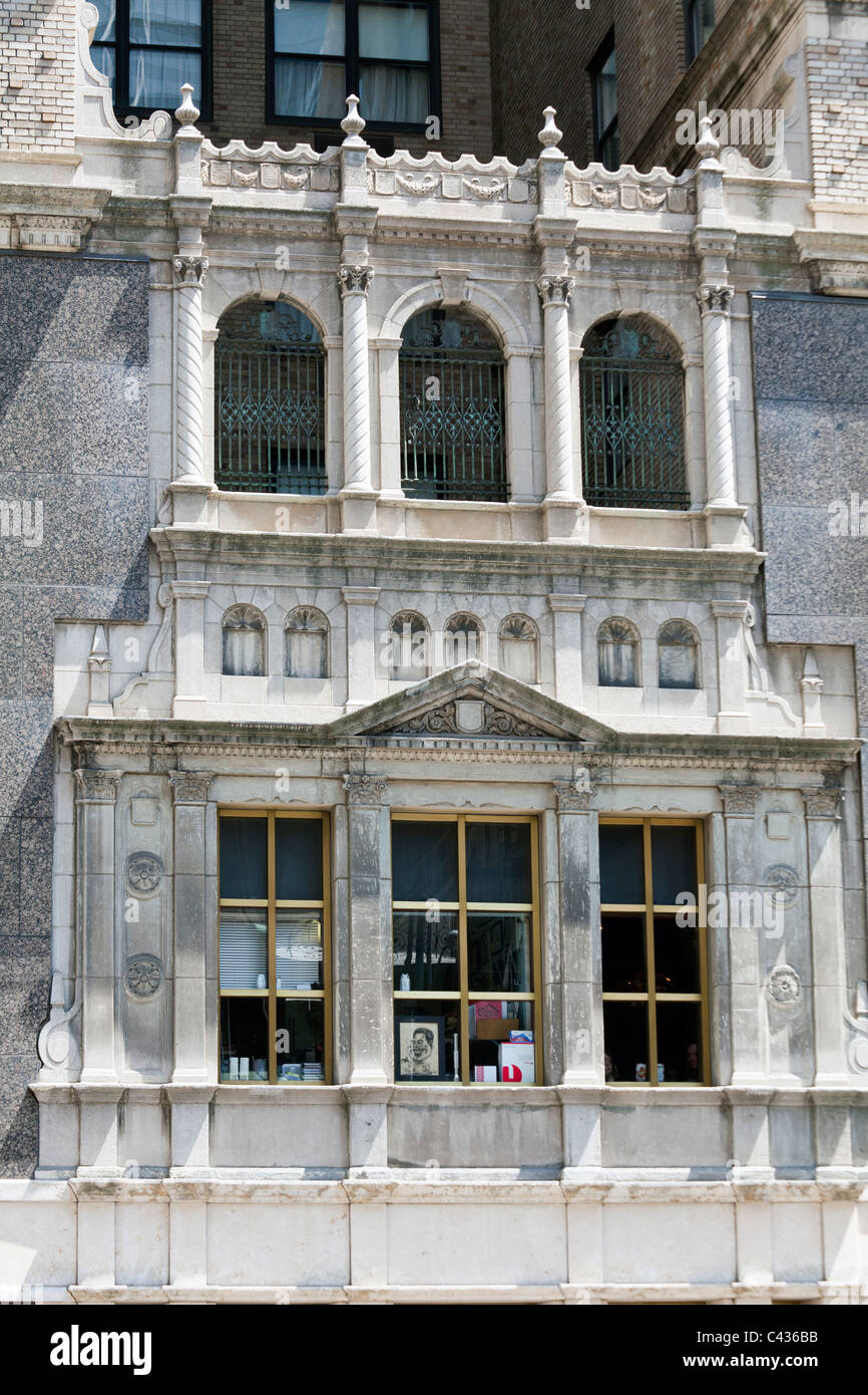 Détail de l'hôtel Michelangelo Building, West 51st Street et 7th Avenue, Manhattan, New York City, USA Banque D'Images