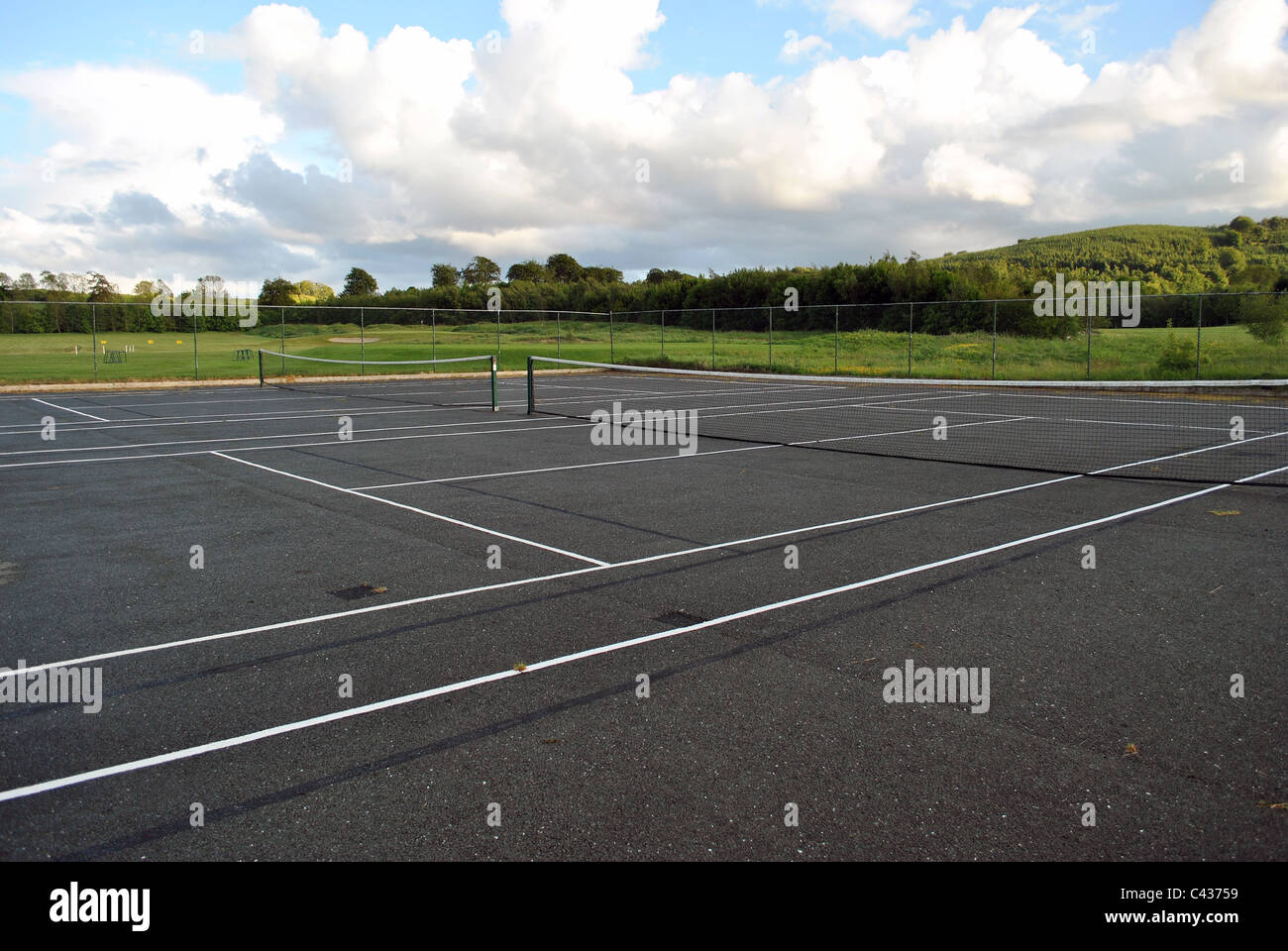 court de tennis Banque D'Images