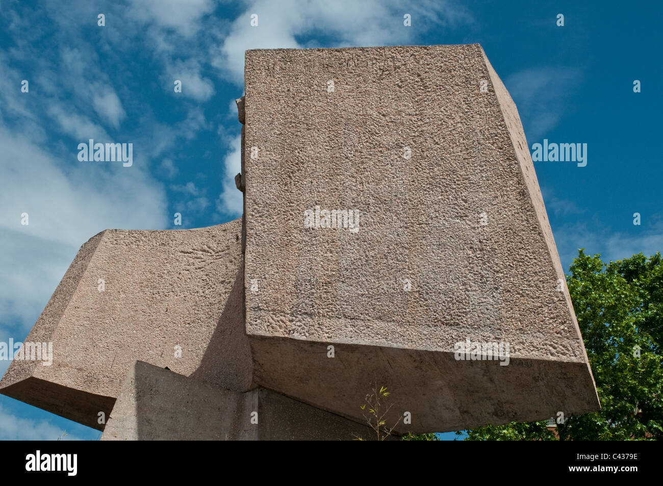 Monument de Colomb sur la rue Serrano par Joaquin Vaquero Turcios, Plaza de Colón, Madrid, Espagne Banque D'Images