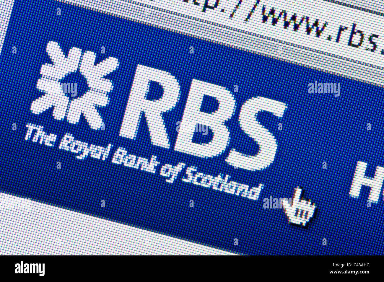 De près de l'logo RBS comme vu sur son site web. (Usage éditorial uniquement : -Print, télévision, e-book et le comité éditorial du site). Banque D'Images