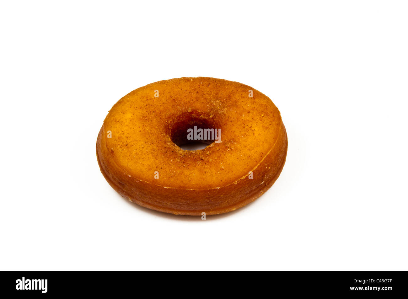 Seul un Donut dans fond blanc Banque D'Images