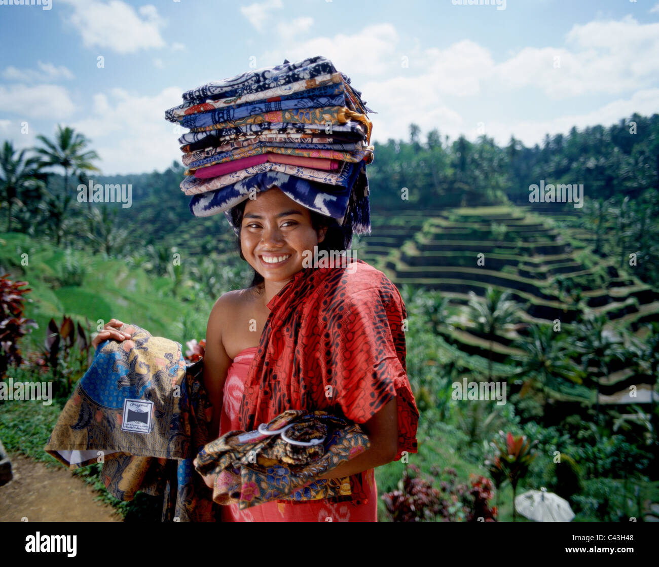 Bali, l'Asie, le Batik, Femme, Fille, maison de vacances, l'Indonésie,  Kintamani, monument, Marché, modèle, libéré, la vente, le tourisme,  voyages, Acc Photo Stock - Alamy