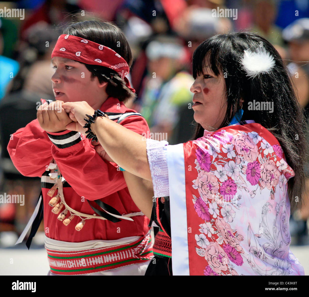 El Paso, Texas, USA - Ysleta del Sur pow-wow organisé par la tribu Tigua. Banque D'Images