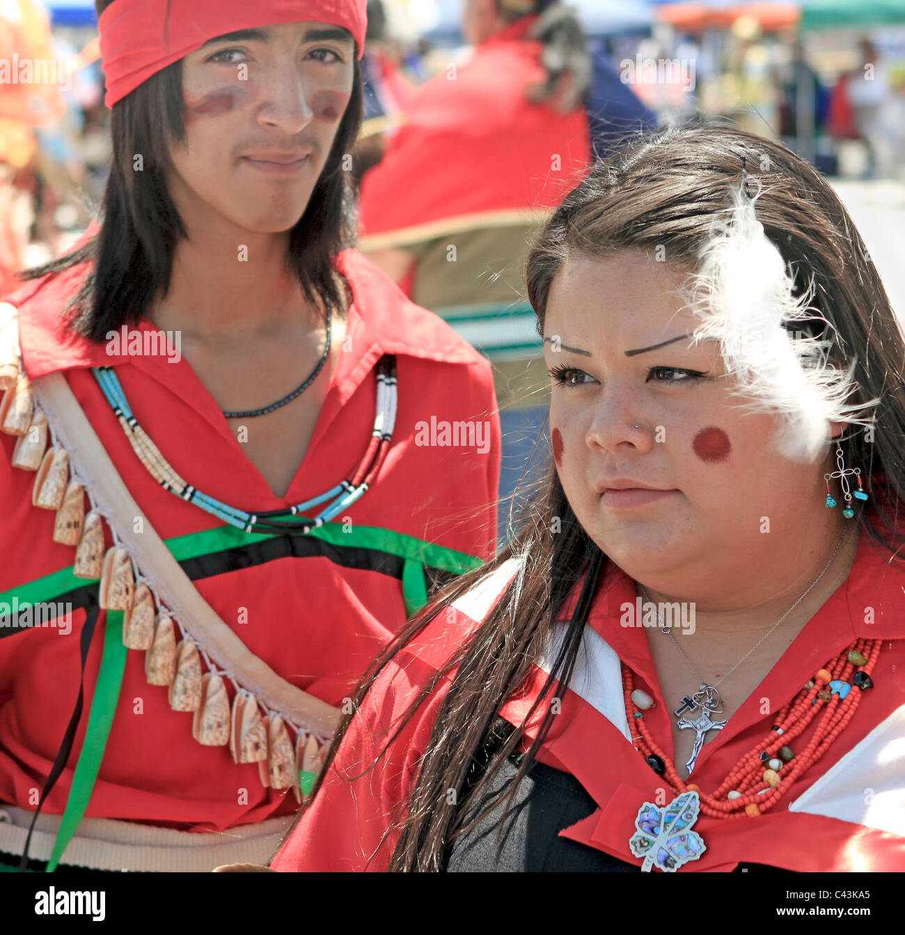 El Paso, Texas, USA - Ysleta del Sur pow-wow organisé par la tribu Tigua. Banque D'Images