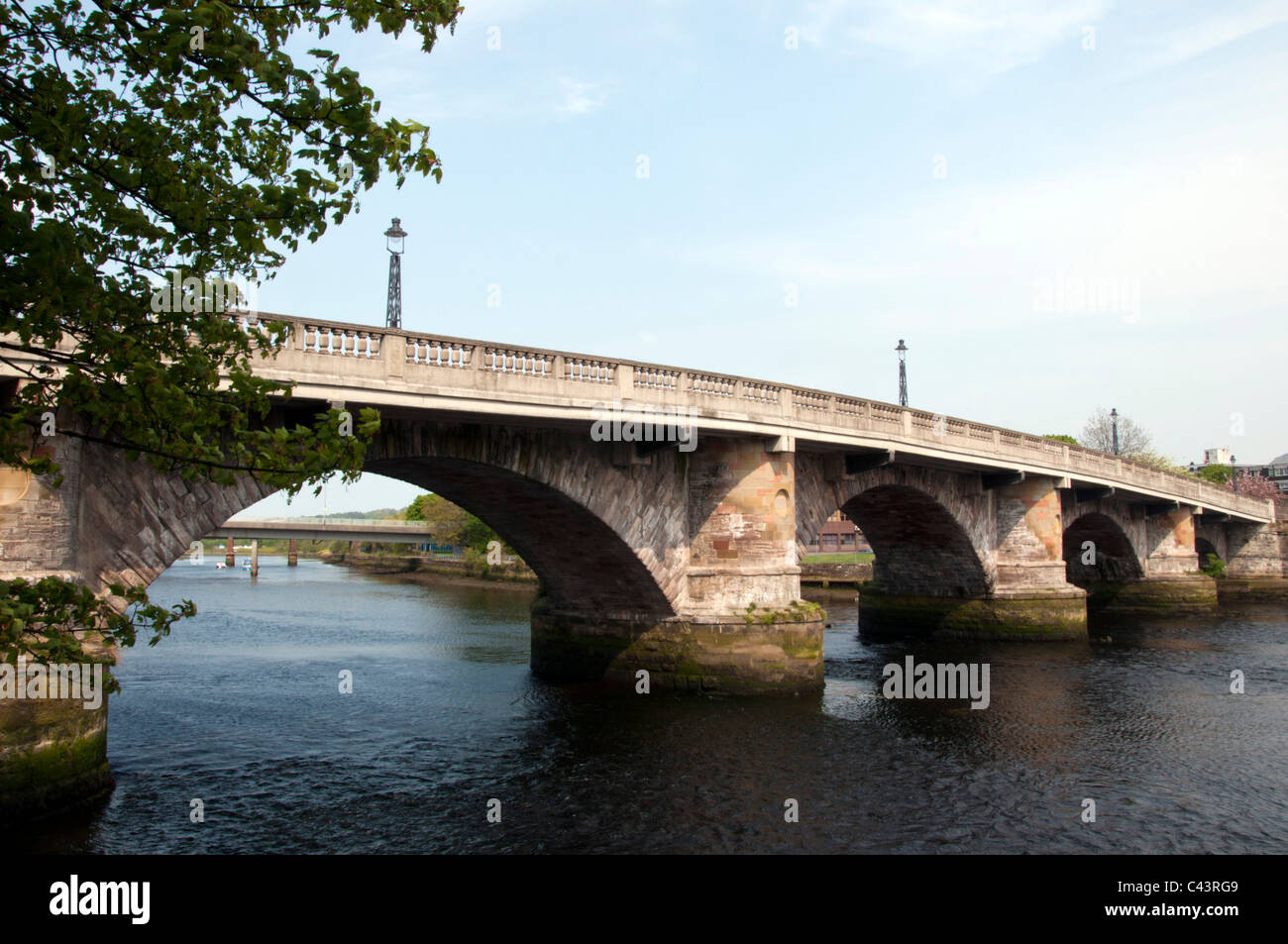 Le Pont de Dumbarton (sur la rivière Leven), Dumbarton Banque D'Images