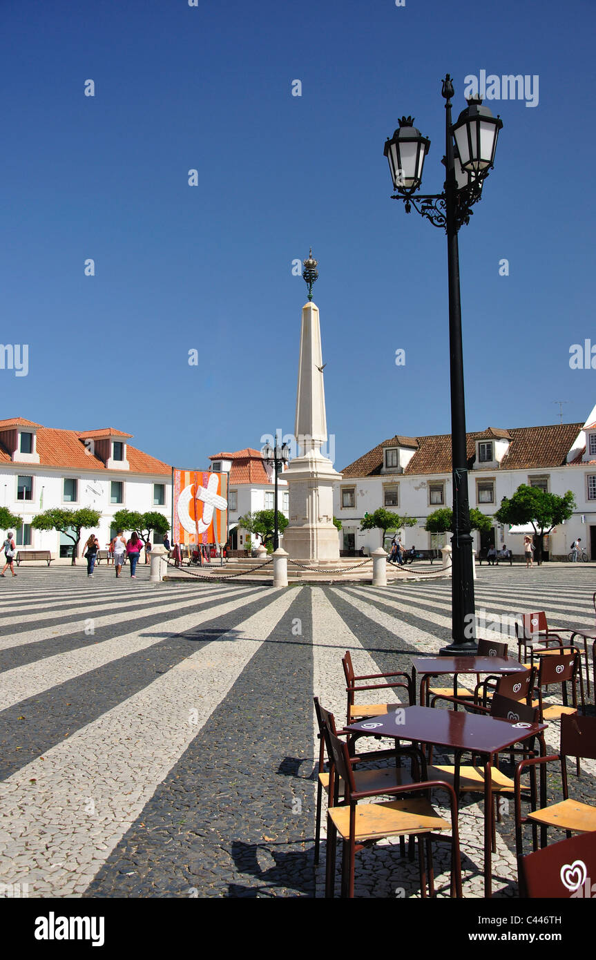Praca marques de Pombal, Vila Real de Santo António, région de l'Algarve, Portugal Banque D'Images