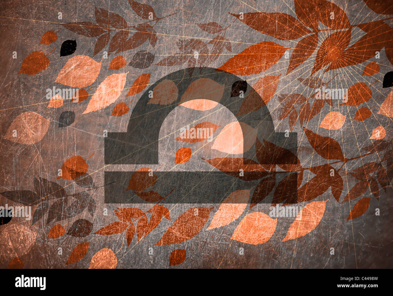 Signe astrologique de la balance Banque D'Images