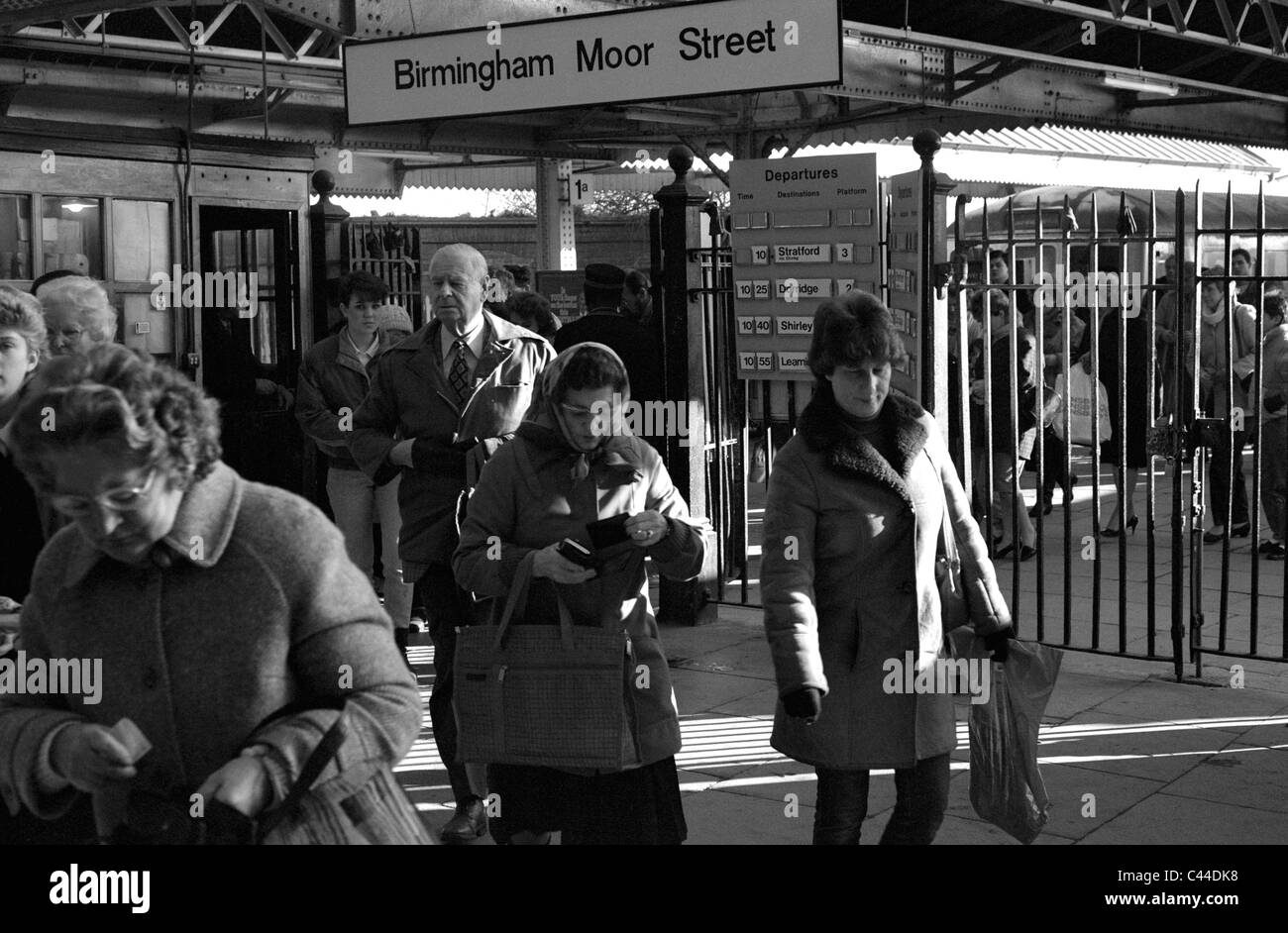 La gare de Birmingham Moor Street, 1987 Banque D'Images