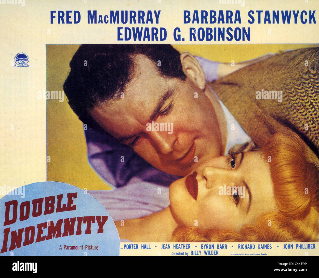 DOUBLE INDEMNITÉ 1944 Paramount film avec Fred MacMurray, Barbara Stanwyck Banque D'Images