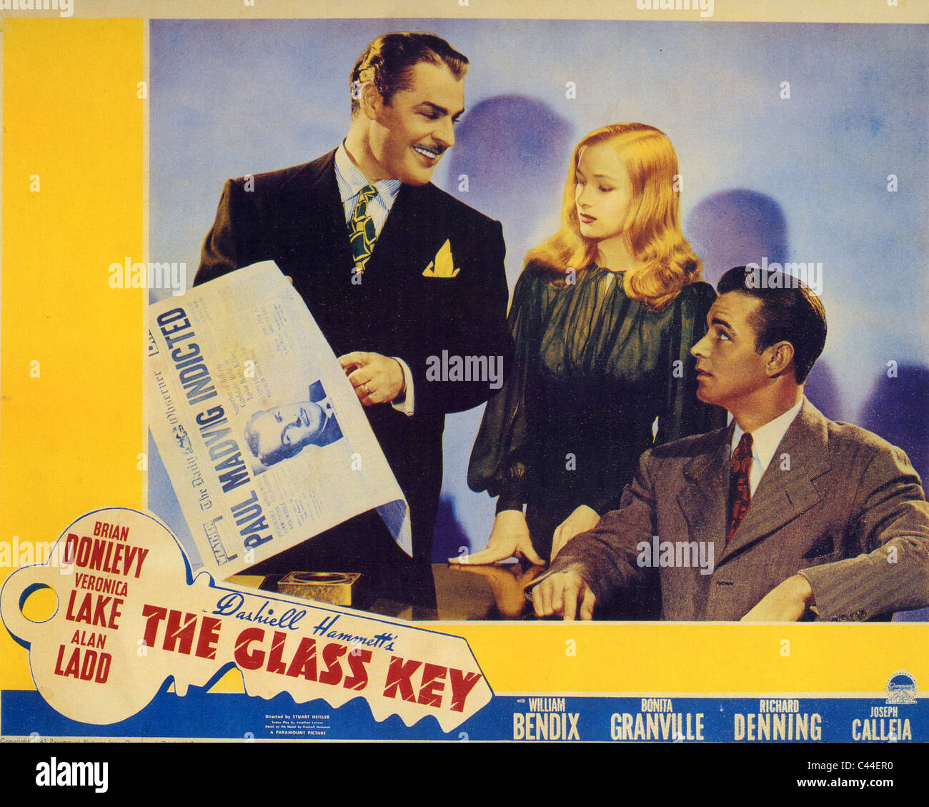 La clé de verre 1942 Paramount film avec Veronica Lake et Alan Ladd Photo  Stock - Alamy