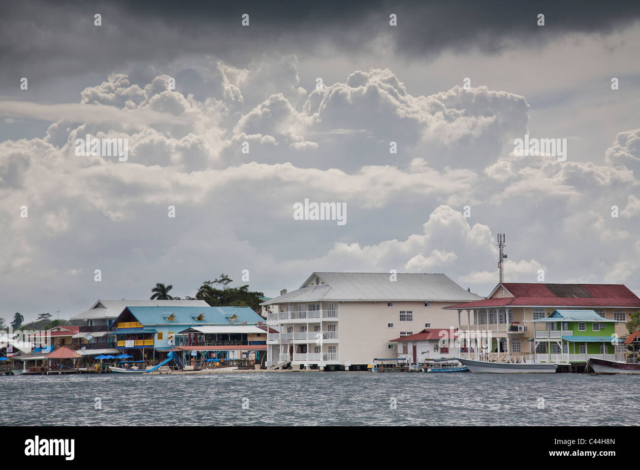 Ville de Bocas del Toro, l'Île de Colon, Panama Banque D'Images