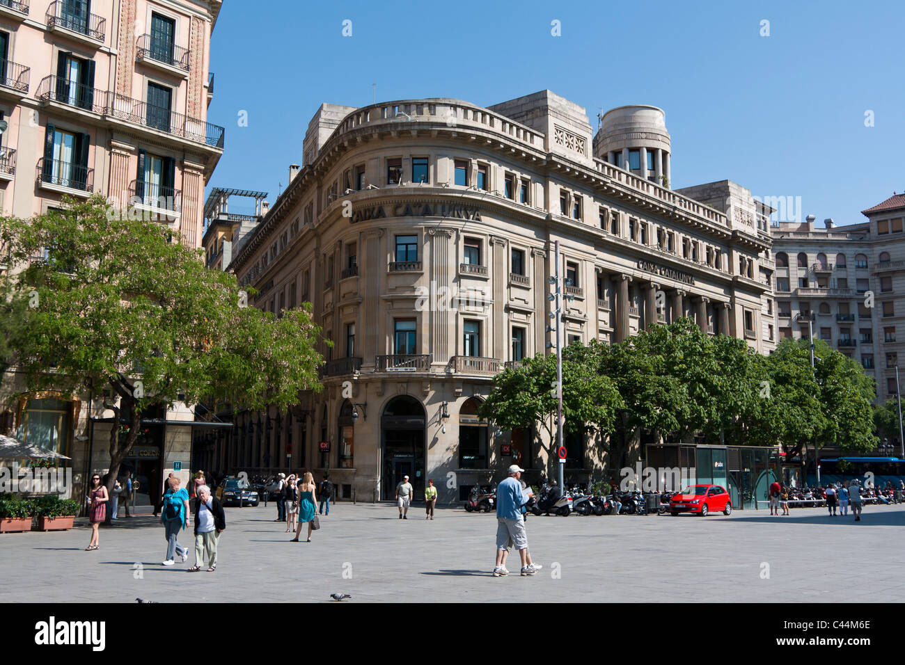 Plàca de la Seu, Barcelone, Espagne. Banque D'Images