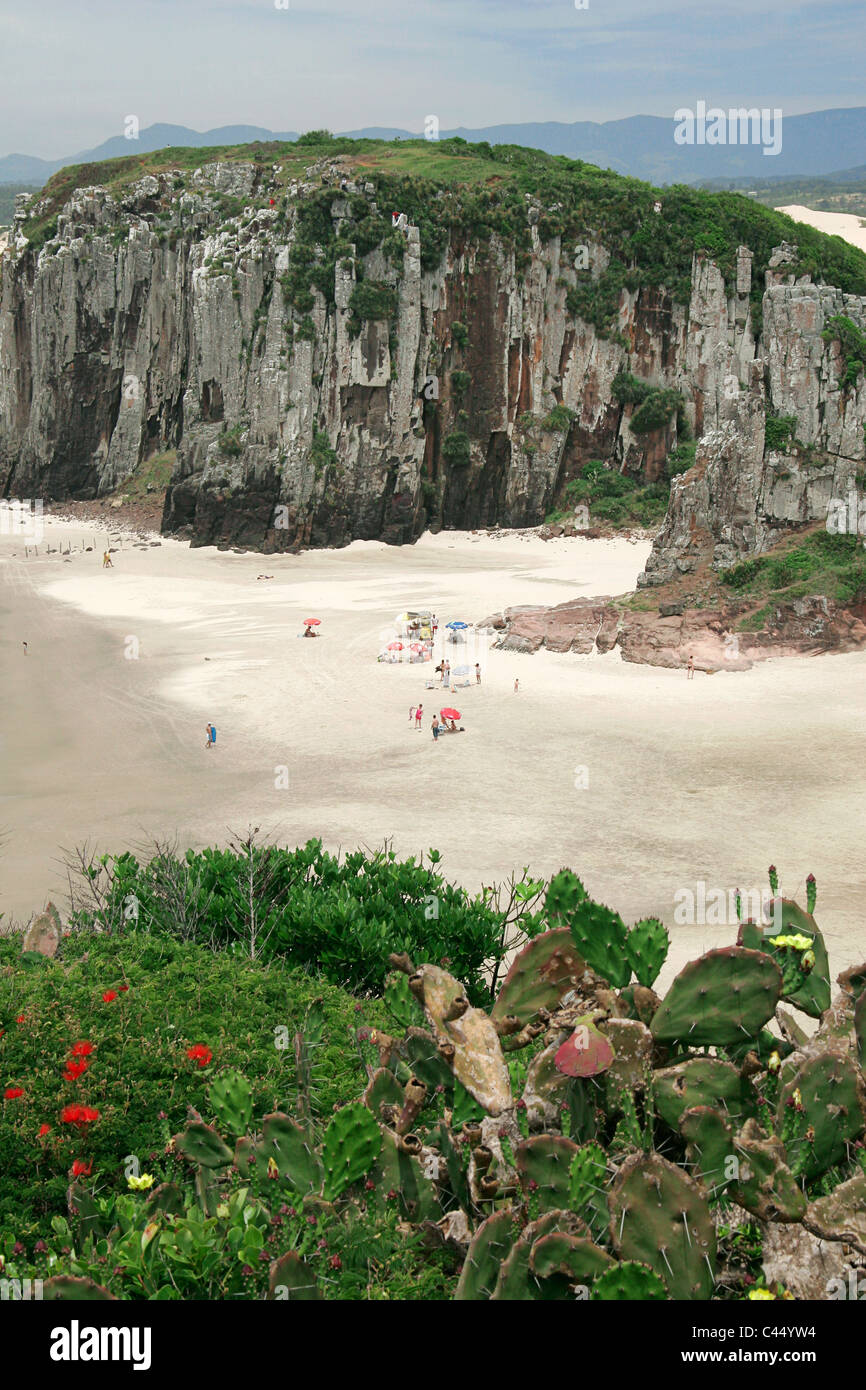 L'Amérique du Sud, Brésil, Rio Grande do Sul, Torres, Praia da Guarita Banque D'Images