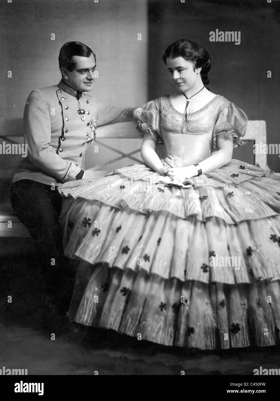 Paula Wessely et Hans Jaray dans 'Sissy', 1928 Banque D'Images