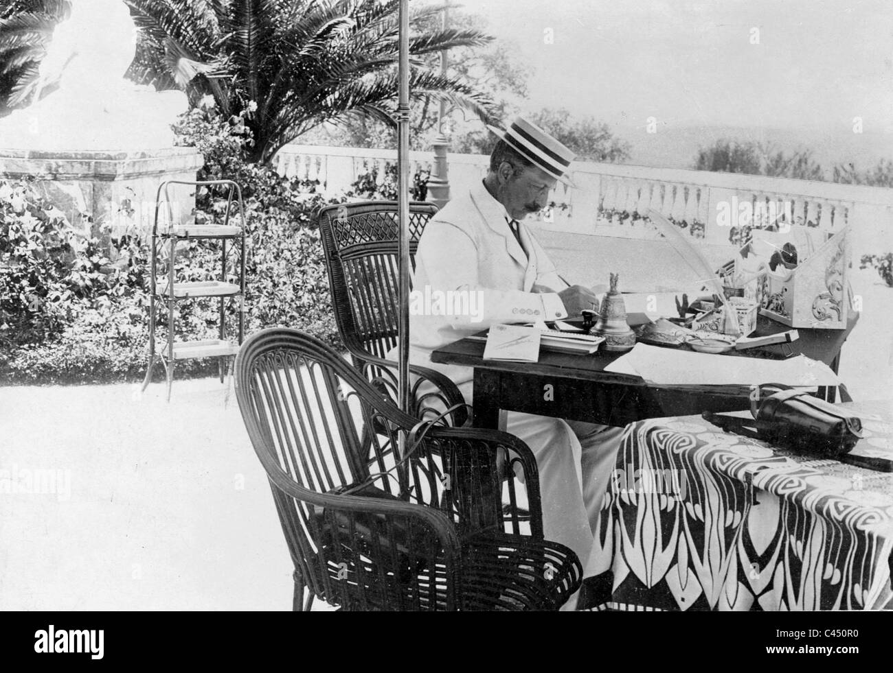 Kaiser Wilhelm II. à Corfou Banque D'Images