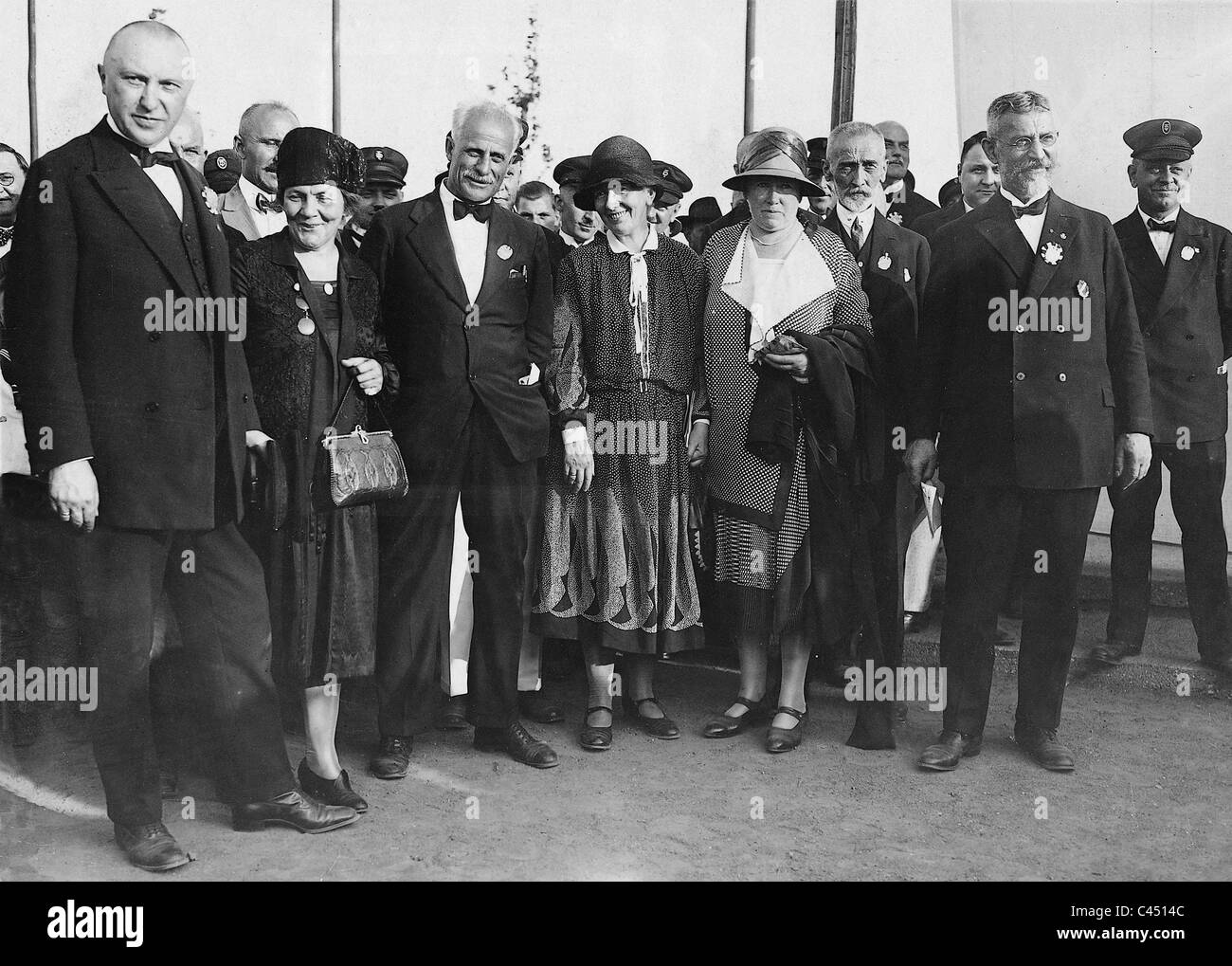 Konrad Adenauer avec le professeur Berger à la 44e Festival allemande de gymnastique à Cologne, 1928 Banque D'Images