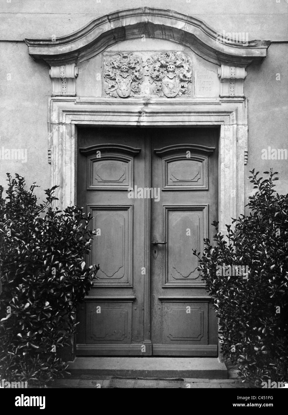 L'entrée dans le palais de Schoenhausen, 1933 Banque D'Images