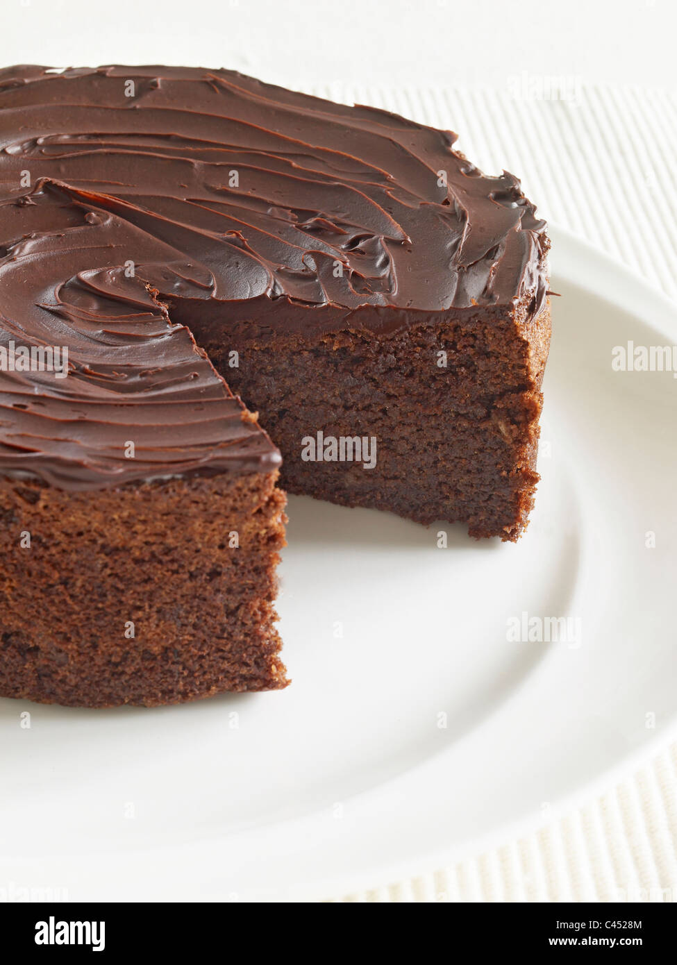 Chocolat amande gâteaux, close-up Banque D'Images