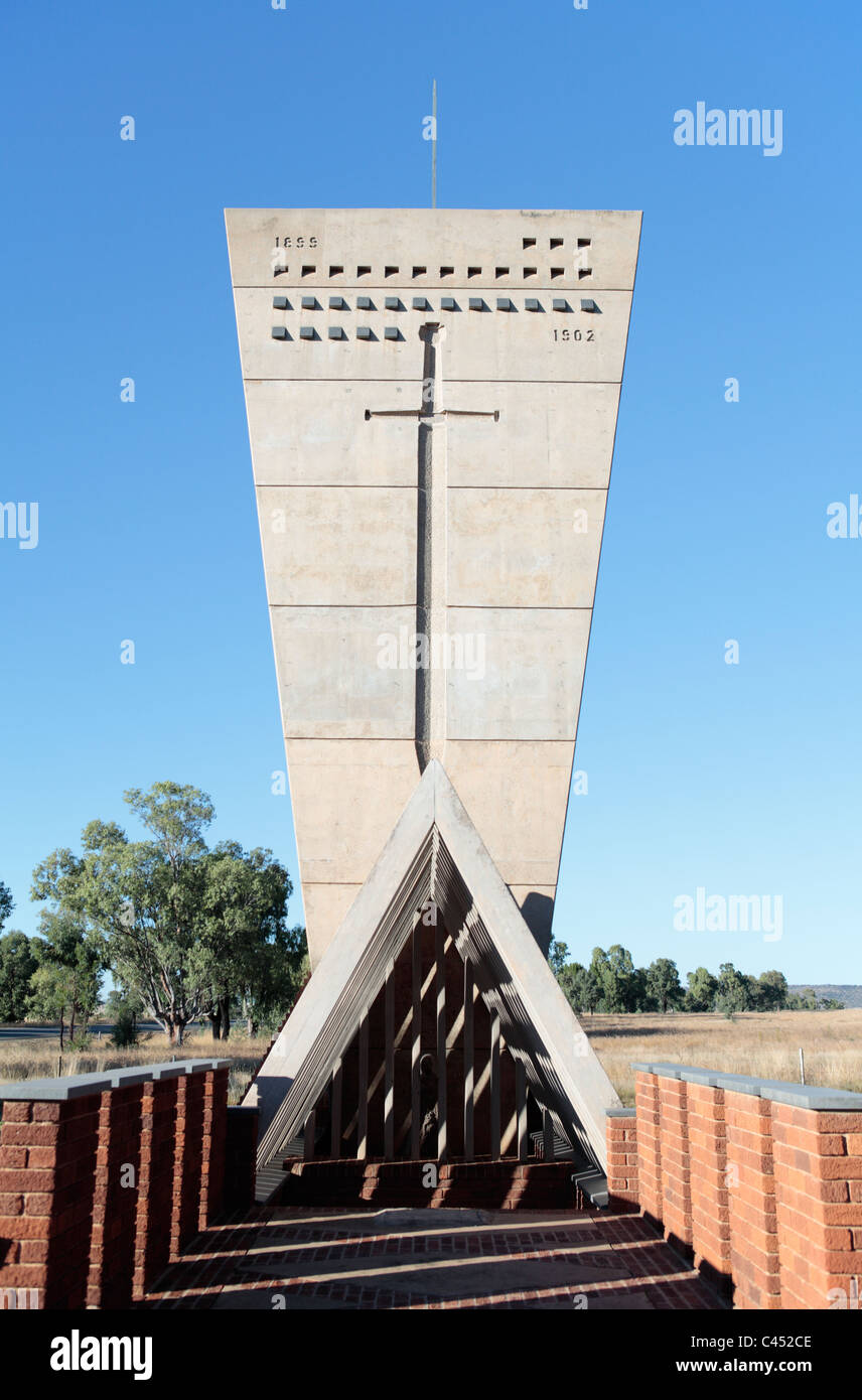 Guerre d'Afrique du Sud (Guerre des Boers) Mémorial du Camp de concentration, le nord d'Aliwal, Eastern Cape, Afrique du Sud Banque D'Images