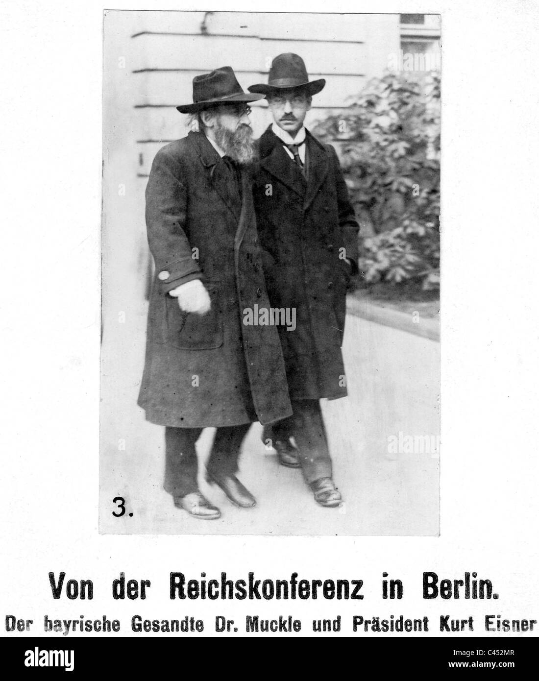 Kurt Eisner et Friedrich Muckle, 1918 Banque D'Images