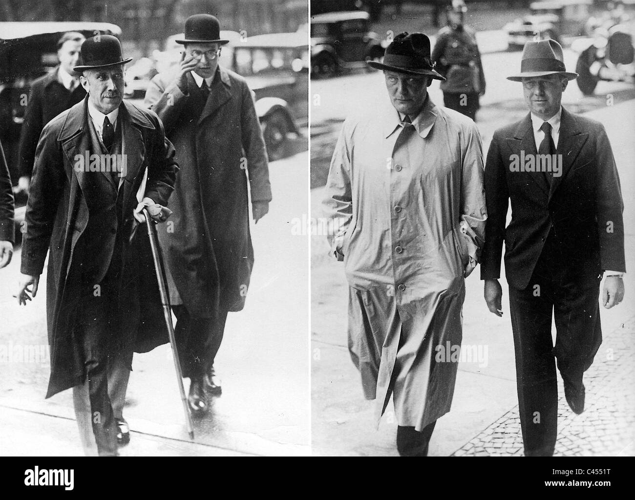 Goering et Papen 1932 Banque D'Images