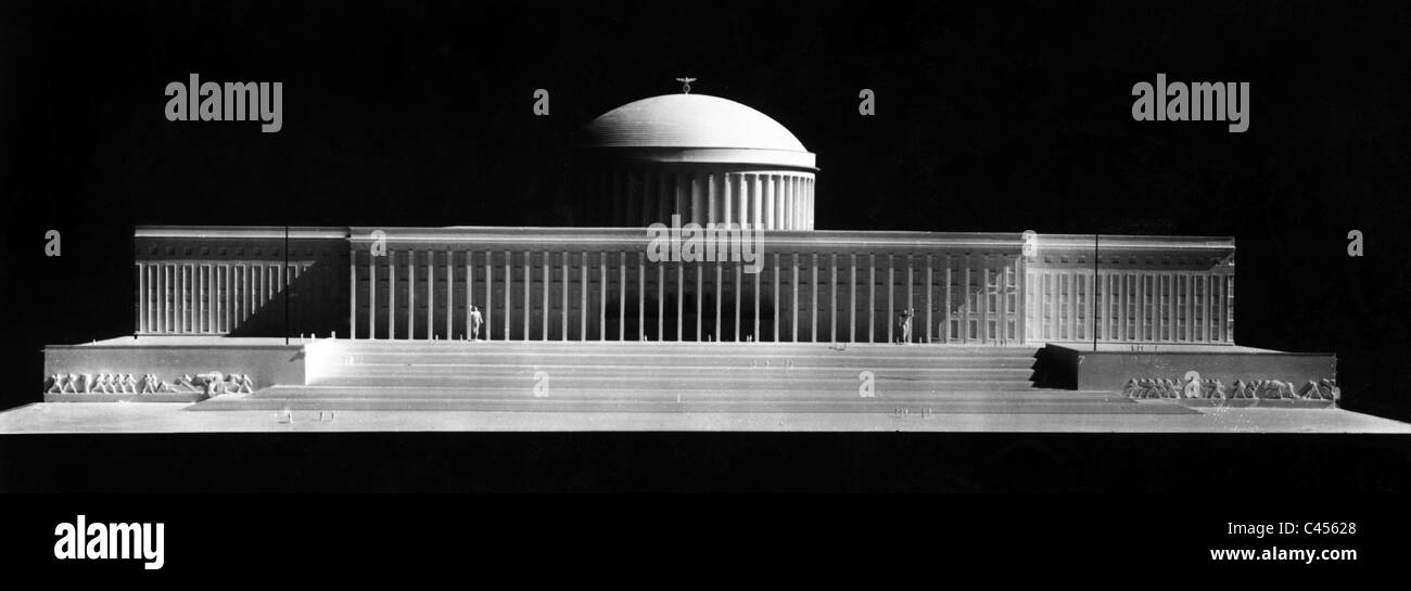 Le modèle de la chambre de travail en allemand Clemens Klotz Banque D'Images