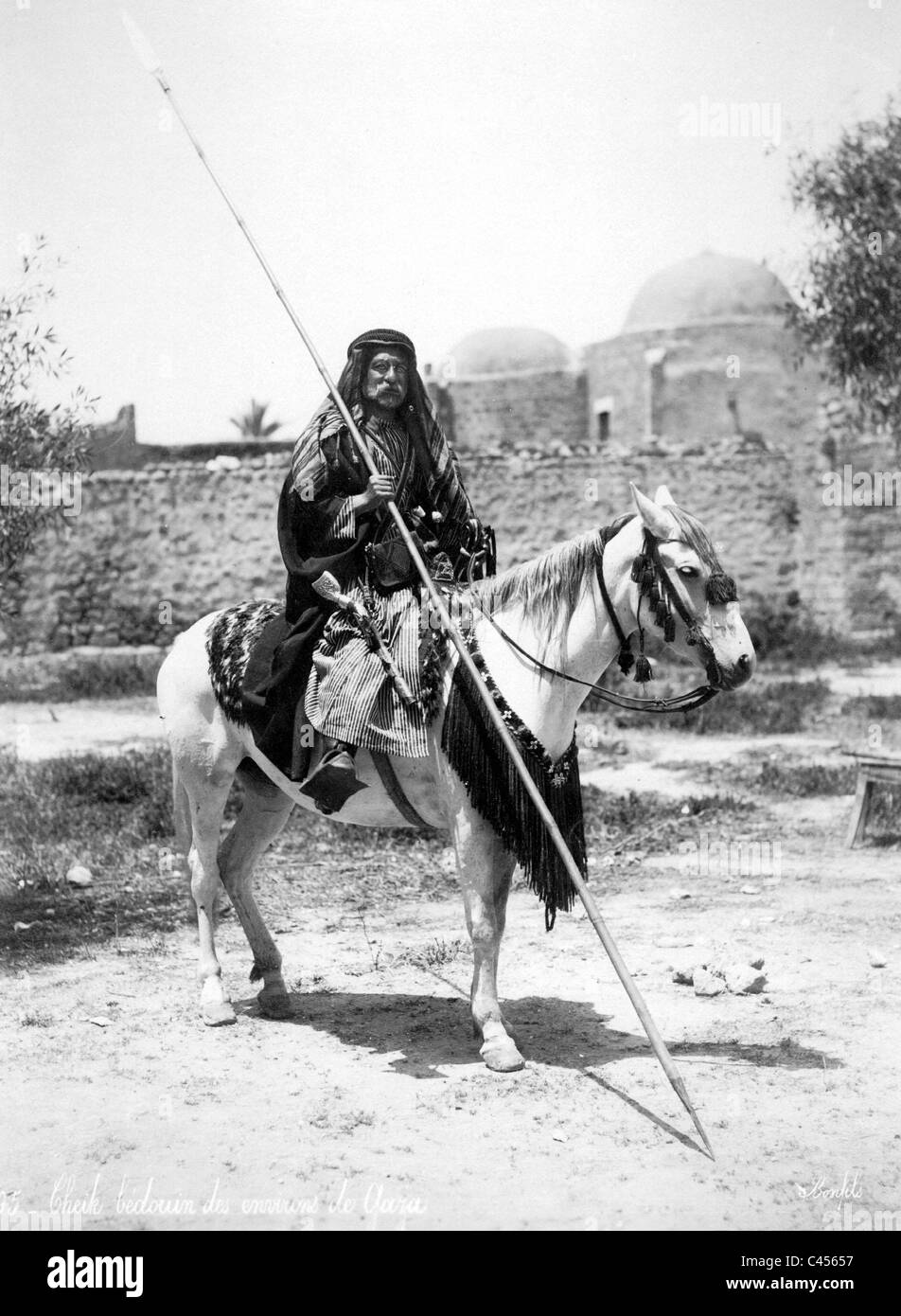 Bedouin à cheval, 1931 Banque D'Images