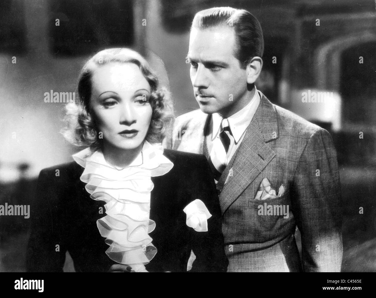 Marlene Dietrich et Melvyn Douglas dans Angel, USA 1937 Banque D'Images