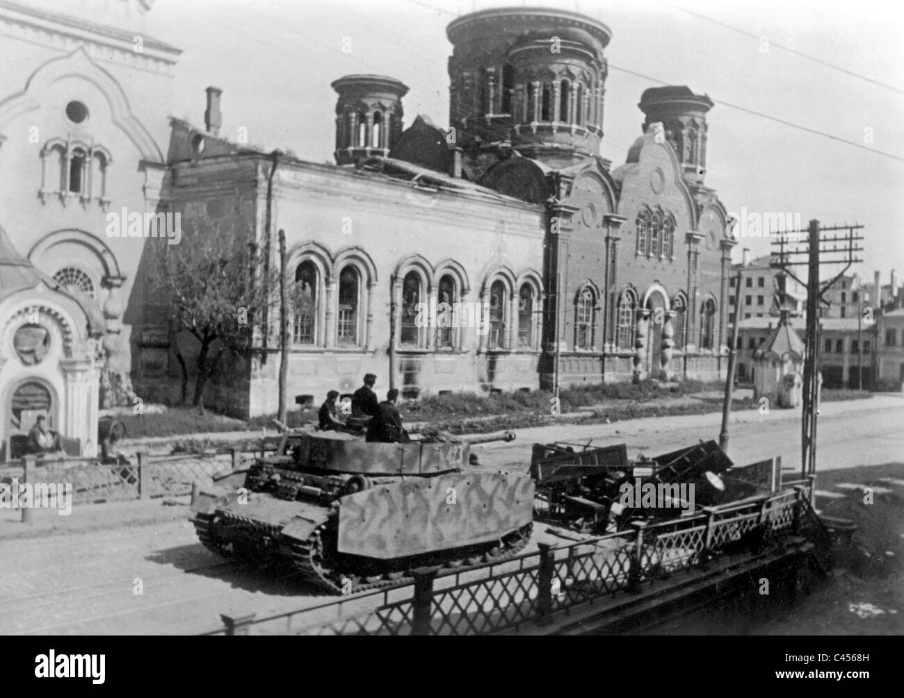German Panzer IV à Orel, 1943 Banque D'Images