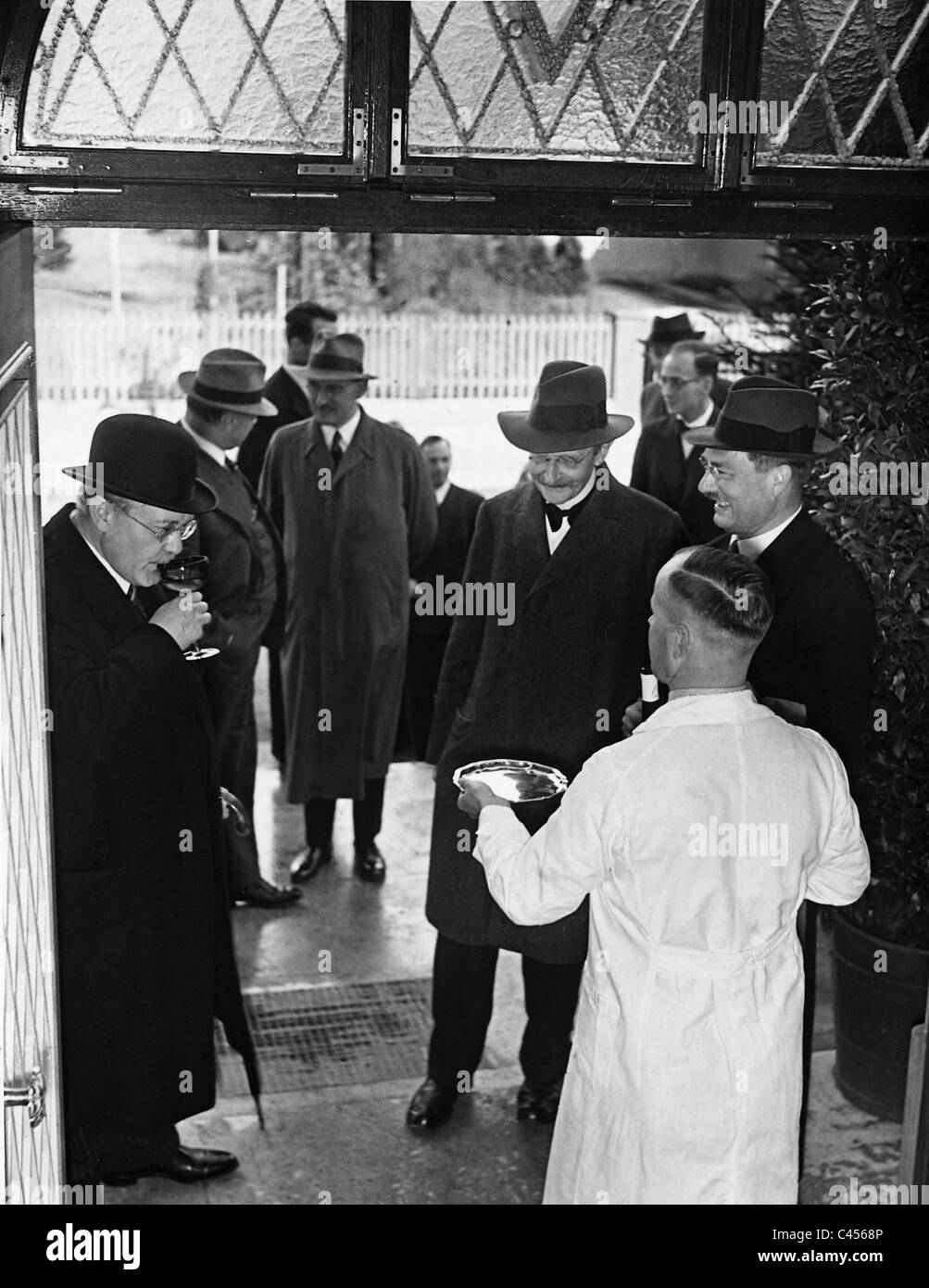 Peter Debye, Max Planck, Carl Bosch et le Max-Planck-Institut, 1938 Banque D'Images