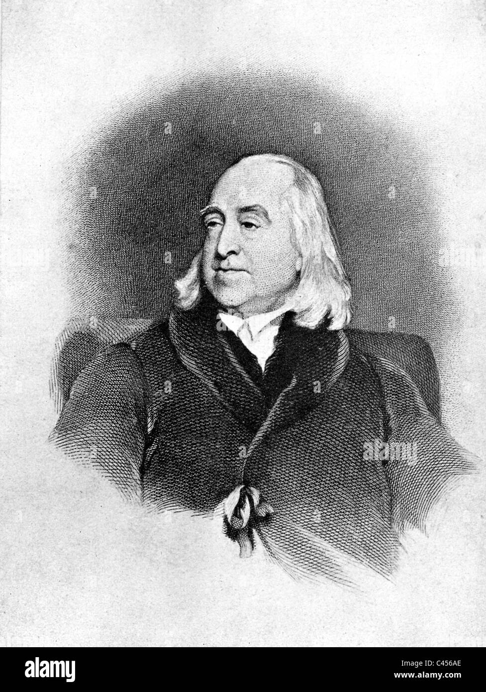Jeremy Bentham (1748-1832), philosophe et juriste social Anglais Banque D'Images