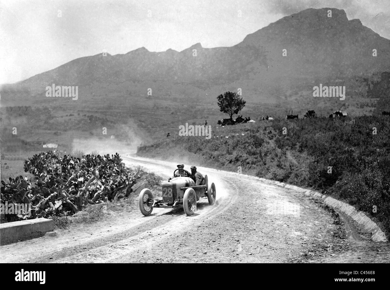 Pour la voiture de course "Targa Florio" en Sicile, 1921 Banque D'Images