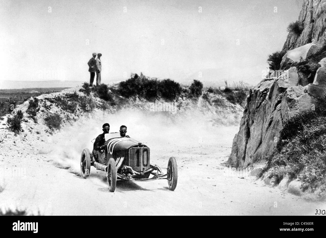 Pour la voiture de course "Targa Florio" en Sicile, 1924 Banque D'Images