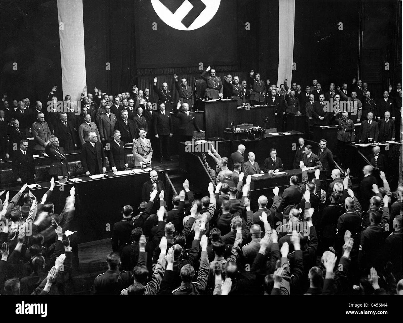Après un discours d'Hitler au Reichstag, 17 mai 1933 Banque D'Images