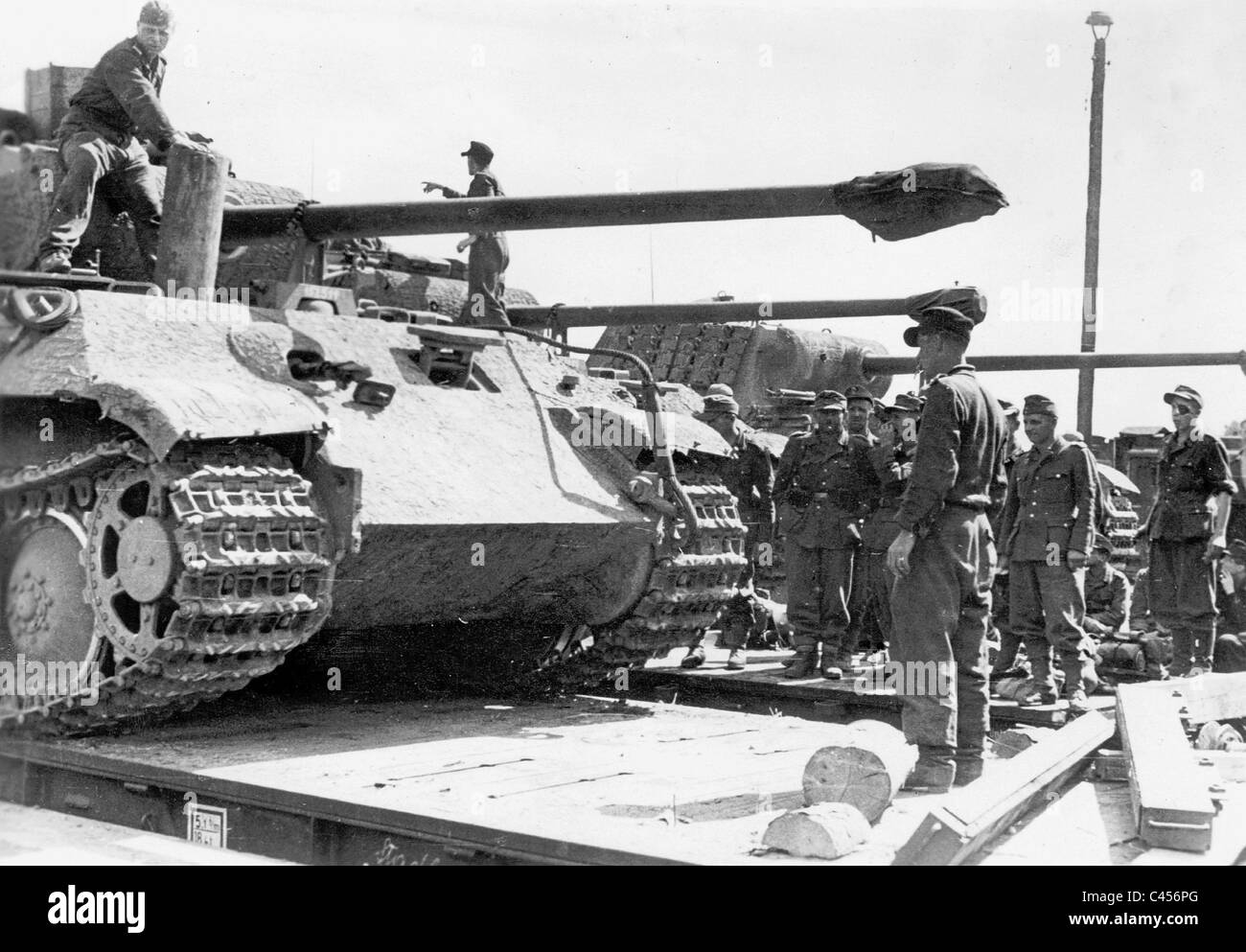 Panther tank allemand sur le front de l'Est, 1944 Banque D'Images