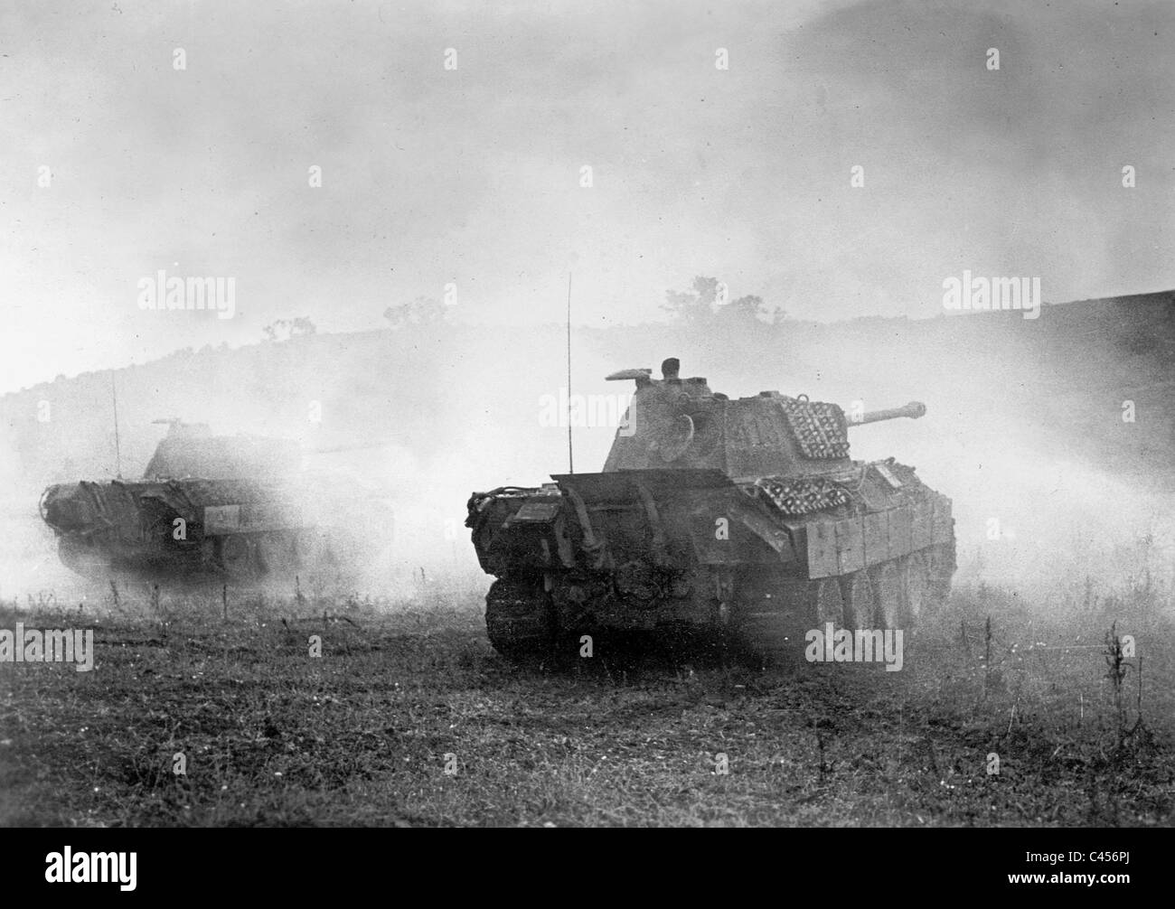 German Panzer V 'Panther' au cours de combats dans l'Est de la Prusse, 1944 Banque D'Images