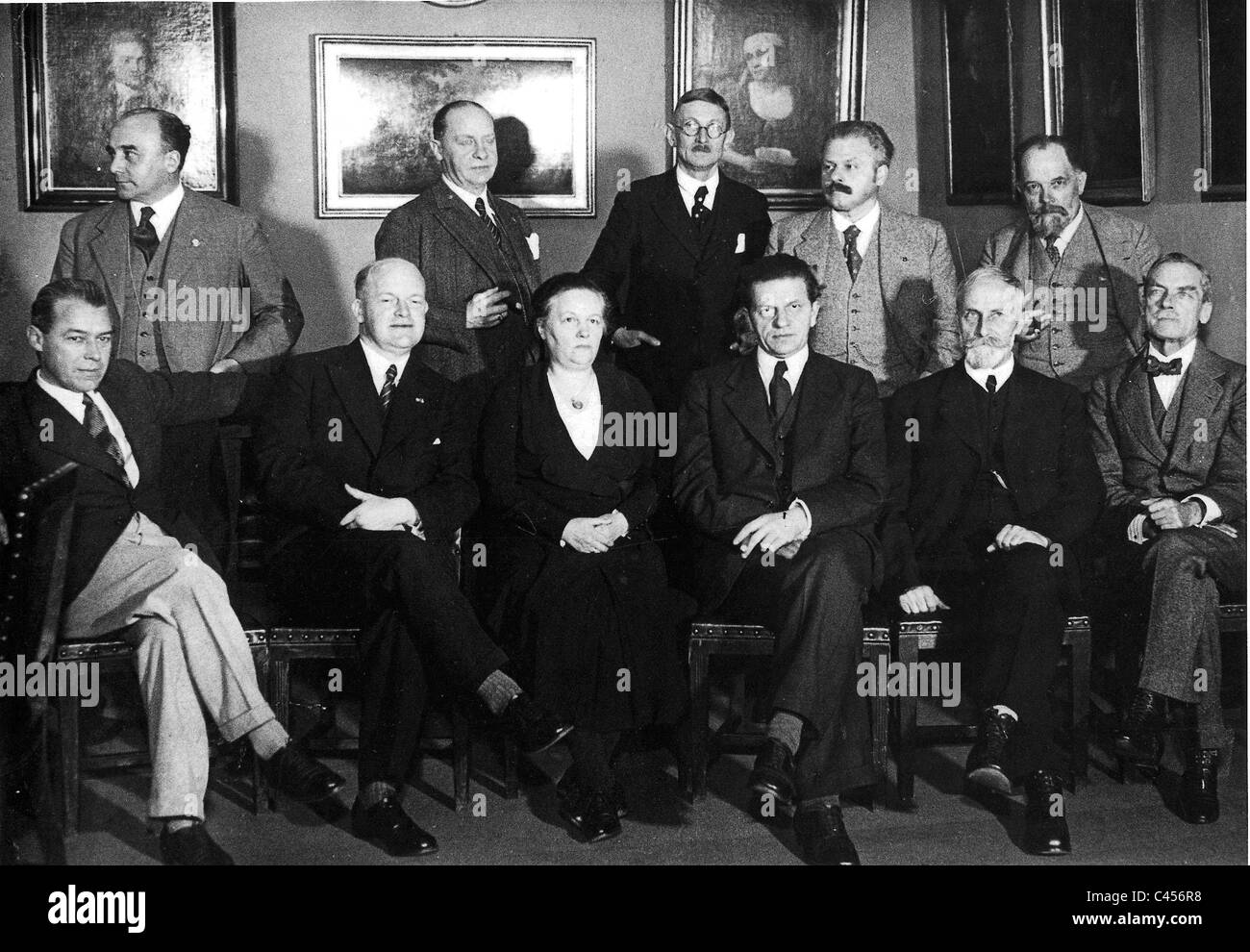 Les membres de l'Académie prussienne des beaux-arts en 1934 Banque D'Images