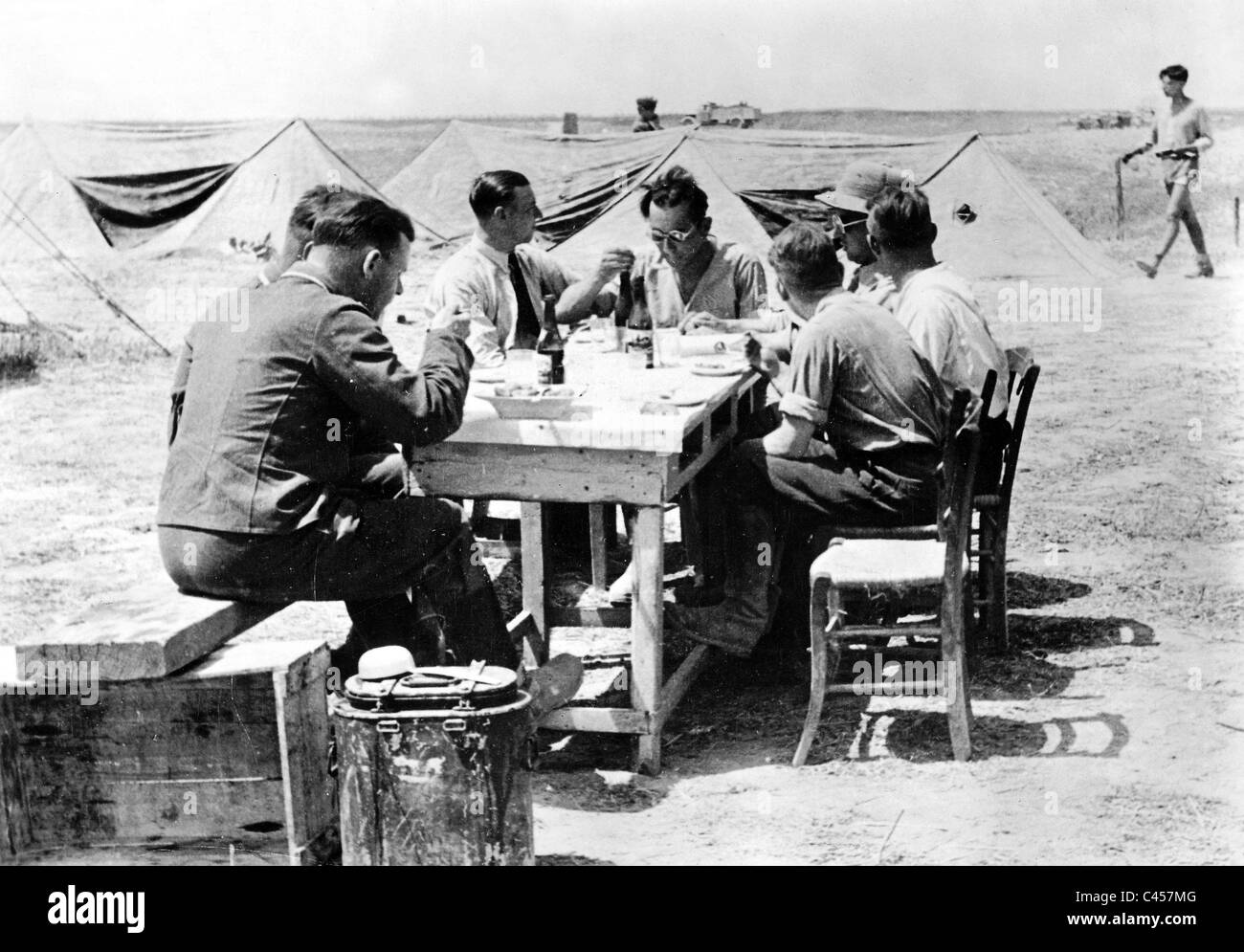 Les parachutistes allemands en Crète, Mai 1941 Banque D'Images