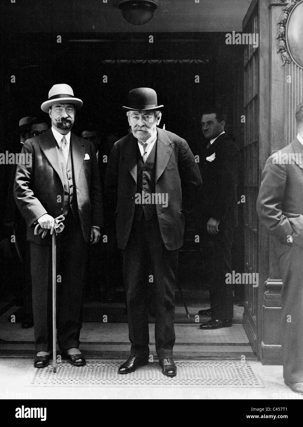 Aristide Briand lors de la 3e réunion du comité pour la formation d'une Union européenne, 1931 Banque D'Images