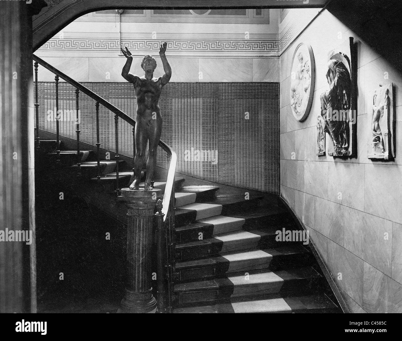 Escalier de la villa de Munich de Paul von Heyse, 1910 Banque D'Images