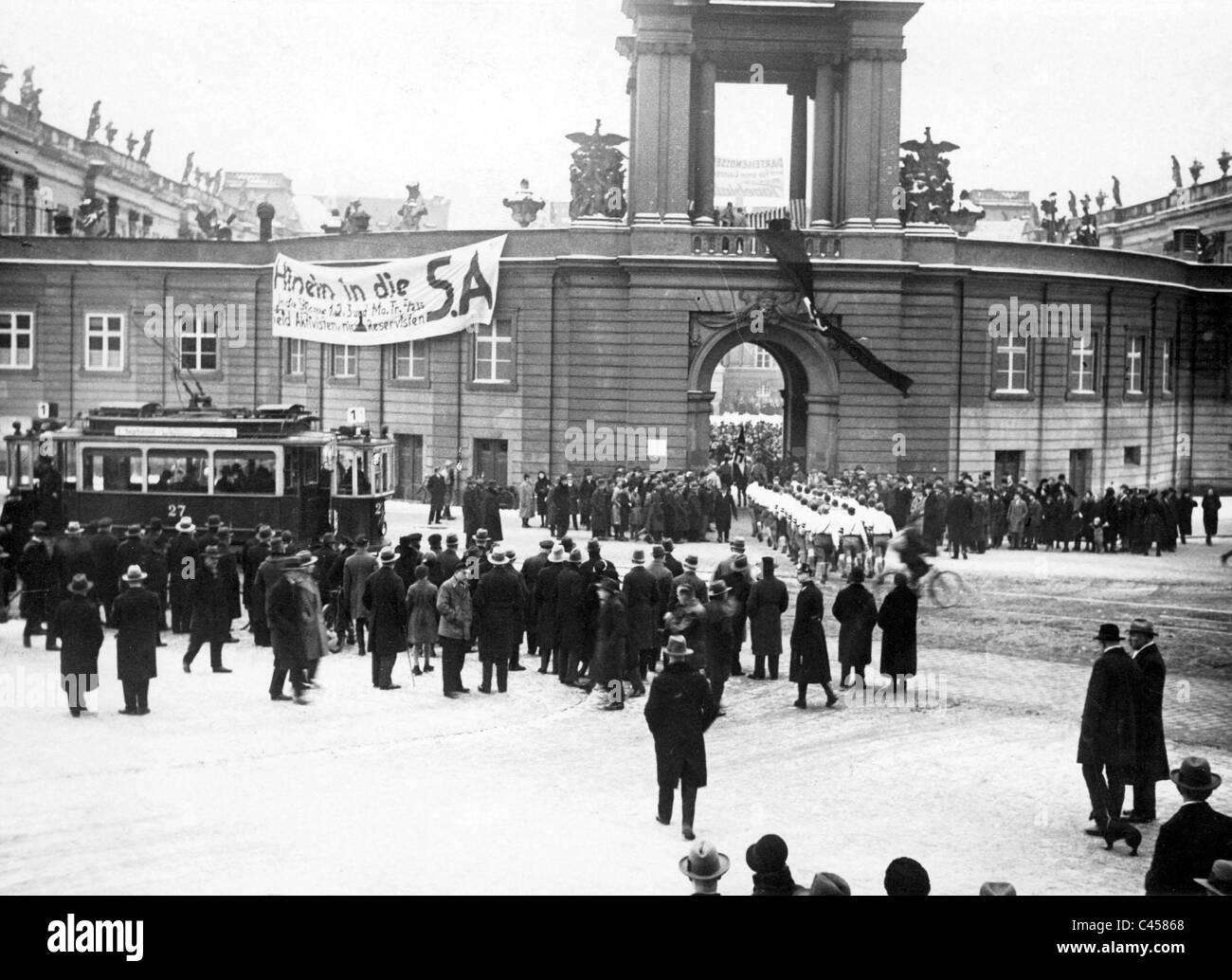 En 1932, Potsdam NSDAP Banque D'Images
